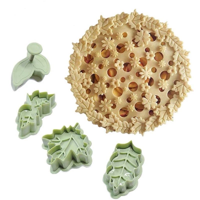 Anyana 4Pcs Maple Leaf Cookie Press Cutters Biscuit Mold Cake Decorating Supplies Fondant Embosser - Image 4